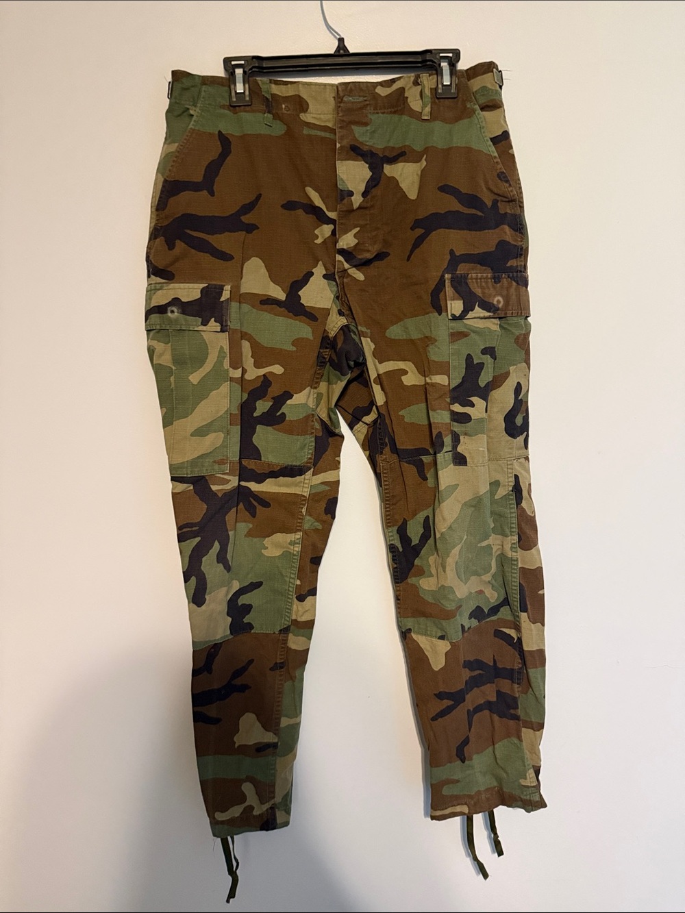 U.S. Army Woodland Camo Cargo Pants - Green/Brown/Black